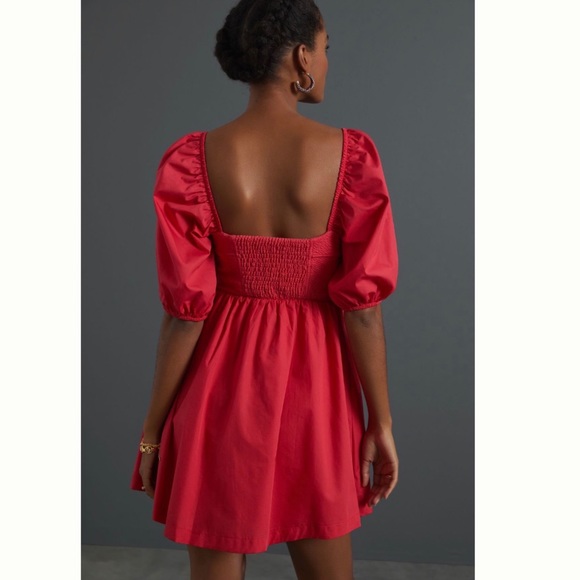Anthropologie Maeve Anthropologie Sweetheart Puff Sleeve Dress - Picture 4 of 14